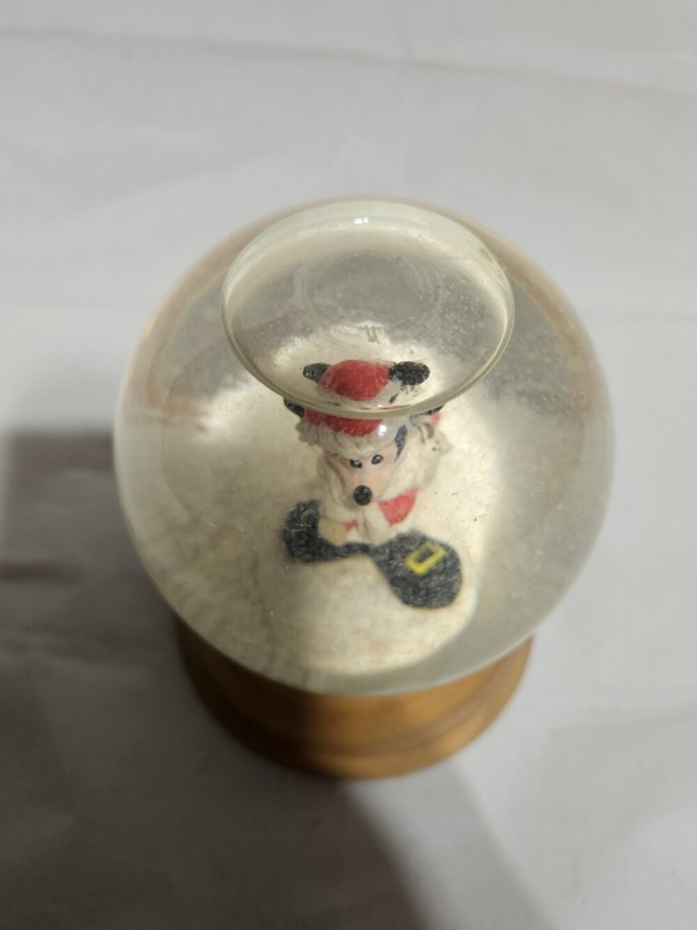 Vintage Disney NE Limited Edition Crystal Christmas Snow Globe Mickey Mouse 1989 - Picture 7 of 11